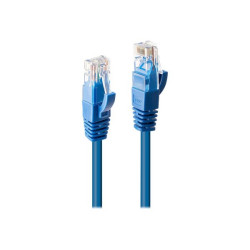 Lindy - Cavo patch - RJ-45 (M) a RJ-45 (M) - 5 m - UTP - CAT 6 - stampato, antiaggrovigliamento - blu