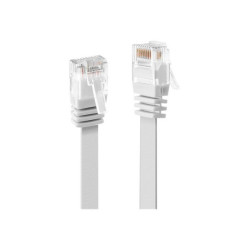 Lindy - Cavo patch - RJ-45 (M) a RJ-45 (M) - 5 m - UTP - CAT 6 - stampato, piatto - bianco