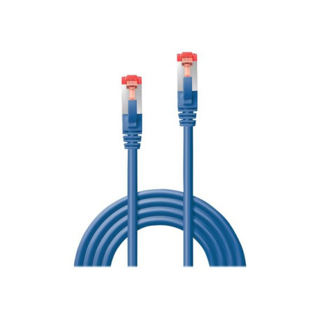 Lindy - Cavo patch - RJ-45 (M) a RJ-45 (M) - 50 cm - SFTP, PiMF - CAT 6 - antiaggrovigliamento - blu