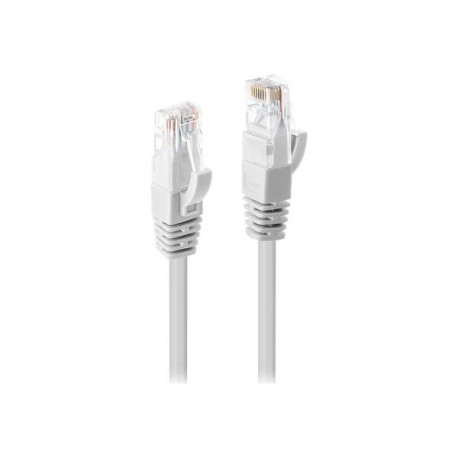 Lindy - Cavo patch - RJ-45 (M) a RJ-45 (M) - 50 cm - UTP - CAT 6 - stampato, antiaggrovigliamento - bianco