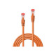 Lindy - Cavo patch - RJ-45 (M) a RJ-45 (M) - 7.5 m - SFTP, PiMF - CAT 6e - antiaggrovigliamento - arancione