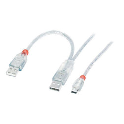 Lindy - Cavo USB - USB, USB (solo alimentazione) (M) a mini-USB Type B (M) - USB 2.0 - 2 m - stampato