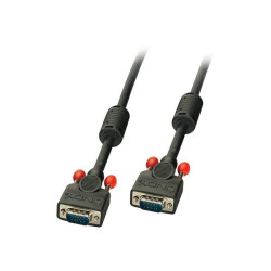 Lindy - Cavo VGA - HD-15 (VGA) (M) a HD-15 (VGA) (M) - 10 m - stampato, viti a serraggio manuale - nero