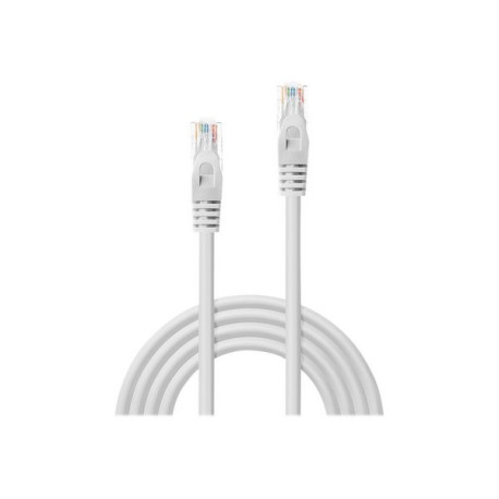 Lindy Basic - Cavo patch - RJ-45 (M) a RJ-45 (M) - 10 m - UTP - CAT 6 - stampato, antiaggrovigliamento - bianco