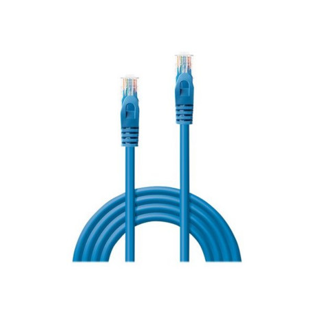 Lindy Basic - Cavo patch - RJ-45 (M) a RJ-45 (M) - 2 m - UTP - CAT 6 - stampato, antiaggrovigliamento - blu