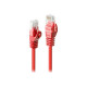 Lindy Basic - Cavo patch - RJ-45 (M) a RJ-45 (M) - 2 m - UTP - CAT 6 - stampato, antiaggrovigliamento - rosso