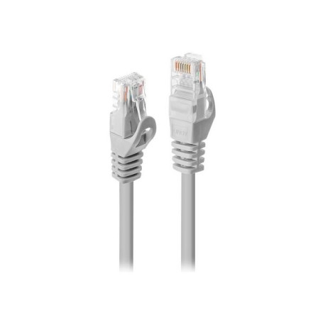 Lindy Basic - Cavo patch - RJ-45 (M) a RJ-45 (M) - 5 m - UTP - CAT 6 - stampato, antiaggrovigliamento - grigio