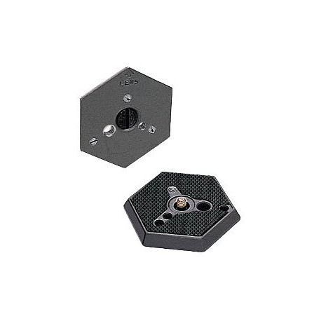 Manfrotto 130-38 - Placca a rilascio rapido - per Manfrotto 3039 SUPER PRO HEAD, 3047 DELUXE THREE-WAY PAN HEAD