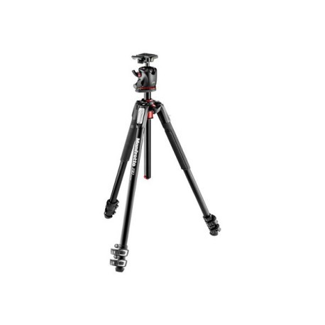 Manfrotto 190 Series MK190XPRO3-BHQ2 - Treppiedi - con Manfrotto MHXPRO-BHQ2