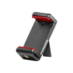 Manfrotto Universal Smartphone Clamp with ¼ thread connections - Supporto per telefono cellulare - nero