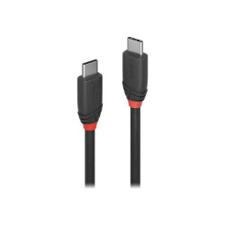 Lindy Black Line - Cavo USB - 24 pin USB-C (M) a 24 pin USB-C (M) - USB 3.1 - 3 A - 1.5 m - nero