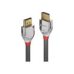 Lindy CROMO - Cavo HDMI con Ethernet - HDMI maschio a HDMI maschio - 3 m - tripla schermatura - grigio - supporto 4K