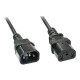 Lindy IEC-Mains Extension Cable - Cavo di alimentazione - IEC 60320 C14 a IEC 60320 C13 - 2 m - nero