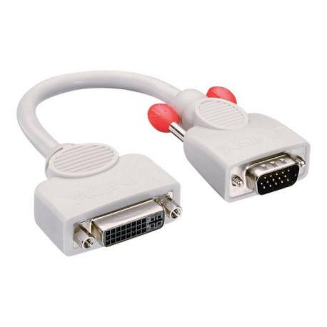 Lindy Premium - Adattatore dello schermo - DVI-I (F) a HD-15 (VGA) (M) - 0.2 m