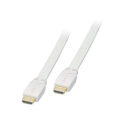 Lindy Premium - Cavo HDMI - HDMI maschio a HDMI maschio - 7.5 m - schermato - bianco - piatto