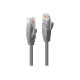 Lindy Premium - Cavo patch - RJ-45 (M) a RJ-45 (M) - 50 cm - UTP - CAT 6 - senza alogeni, antiaggrovigliamento - grigio