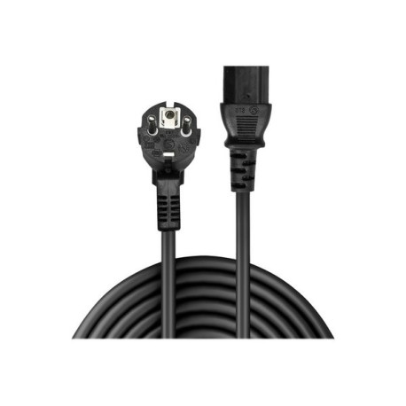 Lindy Schuko IEC Mains Cable - Cavo di alimentazione - CEE 7/7 angolato a IEC 60320 C13 - 70 cm - stampato - nero