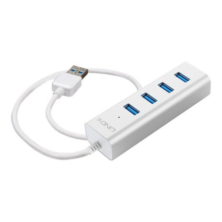 Lindy USB 3.0 Notebook Hub - Hub - 4 x SuperSpeed USB 3.0 - desktop