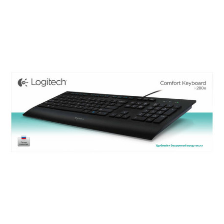 Logitech Corded K280e - Tastiera - USB - USA Internazionale