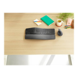 Logitech ERGO K860 Split Keyboard for Business - Tastiera - senza fili - Bluetooth LE - QWERTY - italiana - grafite