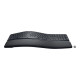 Logitech ERGO K860 Split Keyboard for Business - Tastiera - senza fili - Bluetooth LE - QWERTY - USA Internazionale - grafite