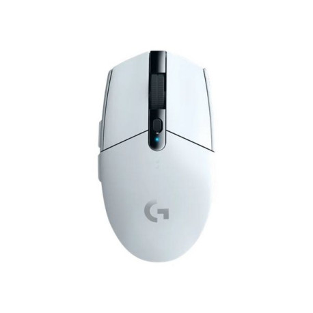 Logitech G G305 - Mouse - ottica - 6 pulsanti - senza fili - LIGHTSPEED - ricevitore wireless USB - bianco