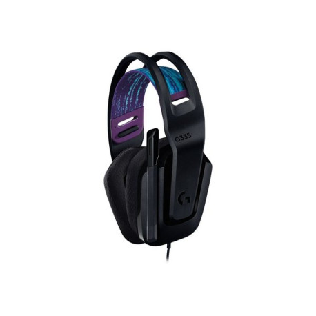 Logitech G G335 Wired Gaming Headset - Cuffie con microfono - dimensione completa - cablato - jack 3,5 mm - nero - Certificato 