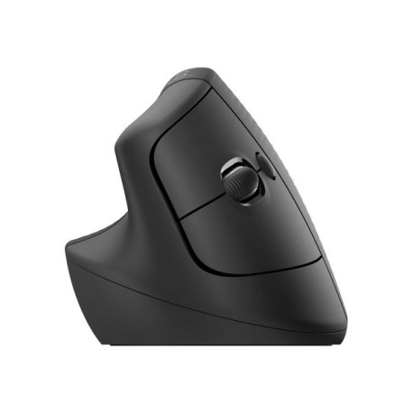 Logitech Lift Vertical Ergonomic Mouse - Mouse verticale - ergonomico - per mancini - ottica - 6 pulsanti - senza fili - Blueto