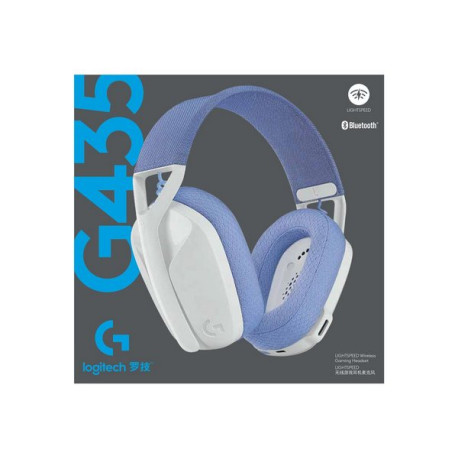 Logitech Lightspeed G435 - Cuffie con microfono - dimensione completa - Bluetooth / Frequenza radio a 2,4 GHz - senza fili - bi