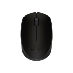 Logitech M171 - Mouse - per destrorsi e per sinistrorsi - senza fili - 2.4 GHz - ricevitore wireless USB - nero