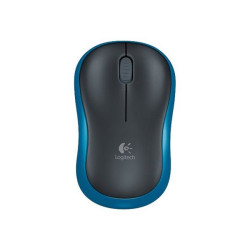 Logitech M185 - Mouse - ottica - senza fili - 2.4 GHz - ricevitore wireless USB - blu