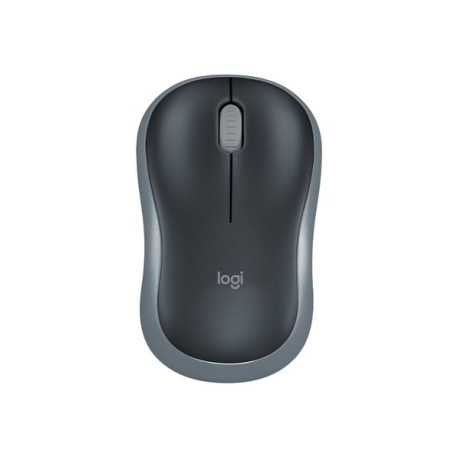 Logitech M185 - Mouse - ottica - senza fili - 2.4 GHz - ricevitore wireless USB - grigio