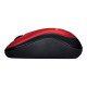 Logitech M185 - Mouse - ottica - senza fili - 2.4 GHz - ricevitore wireless USB - rosso