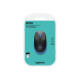 Logitech M190 - Mouse - ottica - 3 pulsanti - senza fili - ricevitore wireless USB - blu