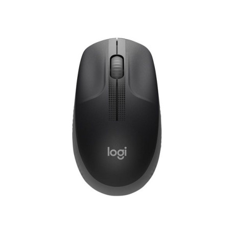 Logitech M190 - Mouse - ottica - 3 pulsanti - senza fili - ricevitore wireless USB - carbone