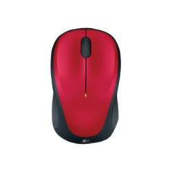 Logitech M235 - Mouse - ottica - senza fili - 2.4 GHz - ricevitore wireless USB - rosso