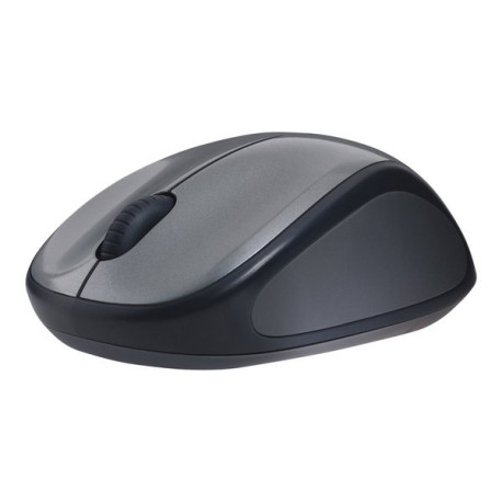 Logitech M235 - Mouse - per destrorsi - ottica - senza fili - 2.4 GHz - ricevitore wireless USB - grigio