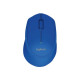 Logitech M280 - Mouse - per destrorsi - ottica - 3 pulsanti - senza fili - 2.4 GHz - ricevitore wireless USB - blu