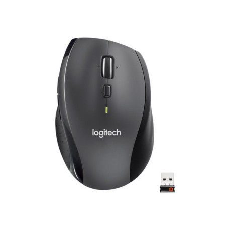 Logitech Marathon M705 - Mouse - per destrorsi - laser - senza fili - 2.4 GHz - ricevitore wireless USB