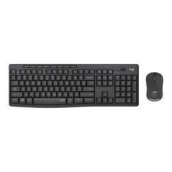 Logitech MK295 Silent - Set mouse e tastiera - senza fili - 2.4 GHz - italiana - grafite