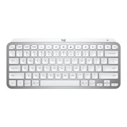 Logitech MX Keys Mini - Tastiera - retroilluminato - Bluetooth - QWERTY - italiana - grigio pallido