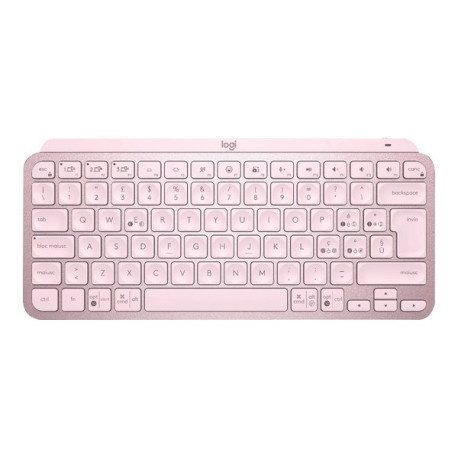 Logitech MX Keys Mini - Tastiera - retroilluminato - Bluetooth - QWERTY - italiana - rosa