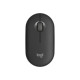 Logitech Pebble 2 M350s - Mouse - ottica - 3 pulsanti - senza fili - Bluetooth 5.2 LE - tonal graphite