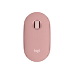 Logitech Pebble 2 M350s - Mouse - ottica - 3 pulsanti - senza fili - Bluetooth 5.2 LE - tonal rose