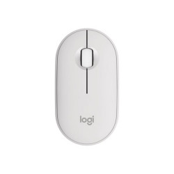 Logitech Pebble 2 M350s - Mouse - ottica - 3 pulsanti - senza fili - Bluetooth 5.2 LE - tonal white