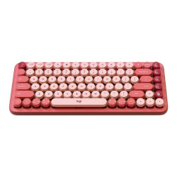 Logitech POP Keys - Tastiera - senza fili - Bluetooth LE, Bluetooth 5.1 - QWERTY - italiana - interruttore: Brown Tactile - rub