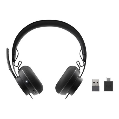 Logitech UC Zone Wireless - Cuffie con microfono - on-ear - Bluetooth - senza fili - eliminazione rumore attivata