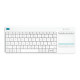 Logitech Wireless Touch Keyboard K400 Plus - Tastiera - senza fili - 2.4 GHz - italiana - bianco