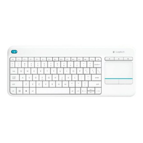 Logitech Wireless Touch Keyboard K400 Plus - Tastiera - senza fili - 2.4 GHz - italiana - bianco