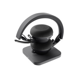 Logitech Zone Wireless Plus - Cuffie con microfono - on-ear - Bluetooth - senza fili - eliminazione rumore attivata - isolament